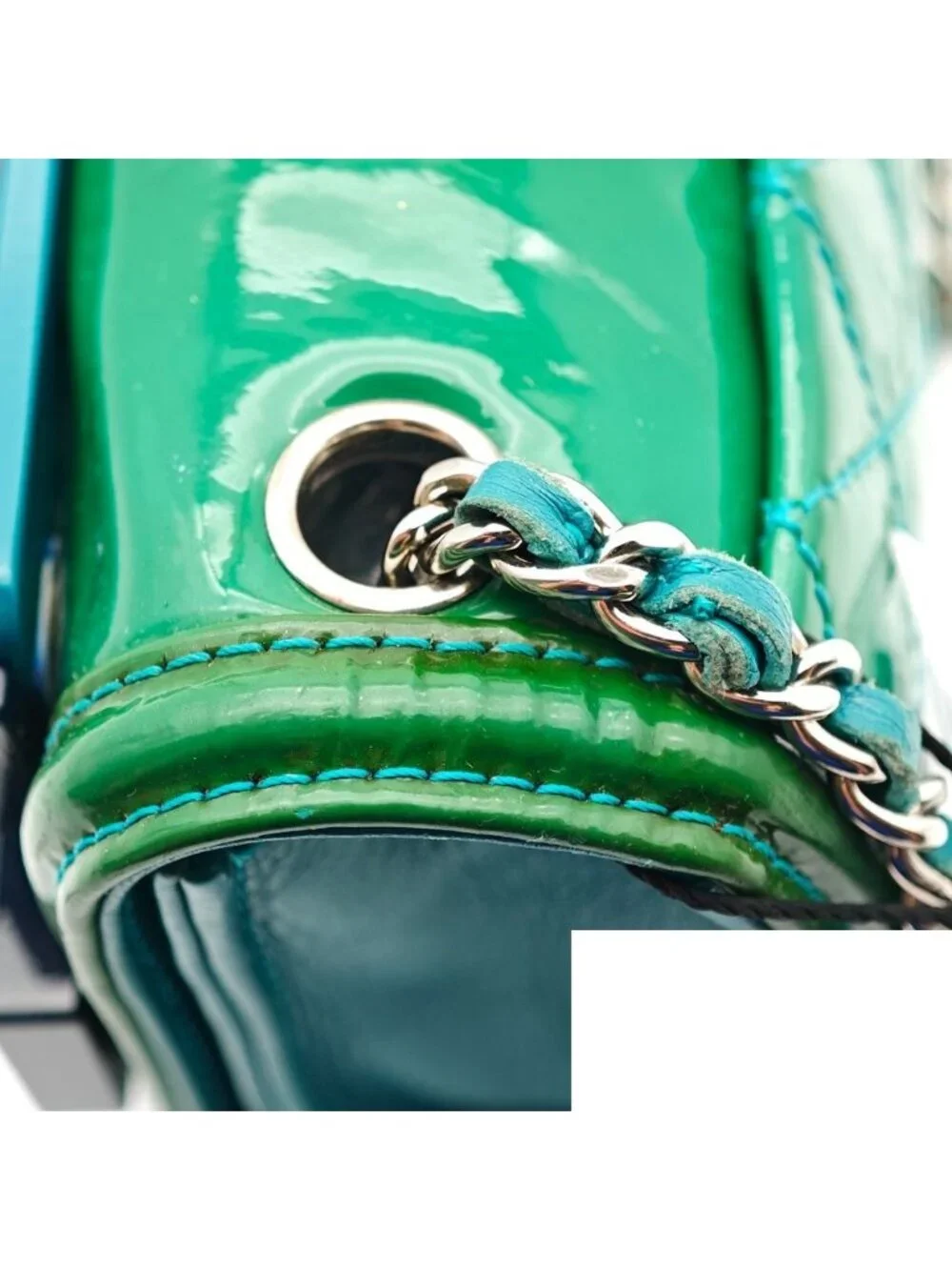 Chanel Patent Leather Shoulder Bag Chain